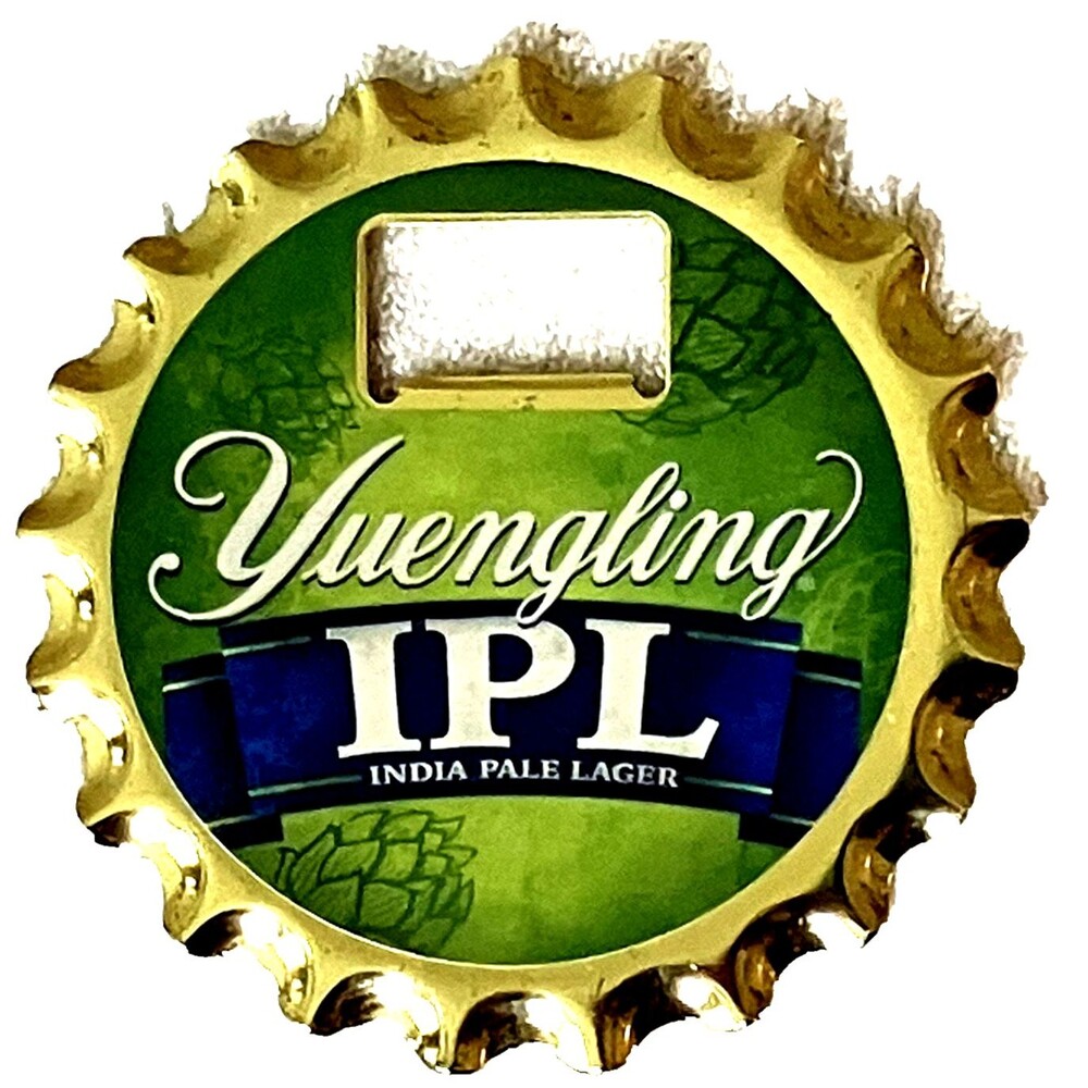 Yuengling Beer Coaster Metal Bottle Opener Magnet IPL India Pale Lager Brewery